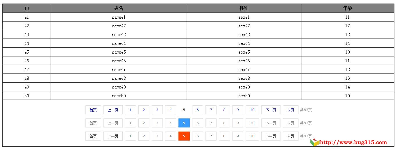 freemarker分页插件效果图