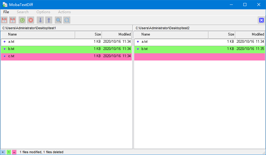 MobaXterm 的 MobaFoldersDiff 工具比较目录