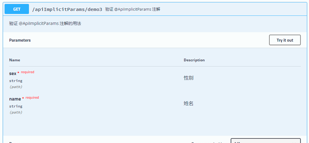 @ApiImplicitParamsController 注解详解