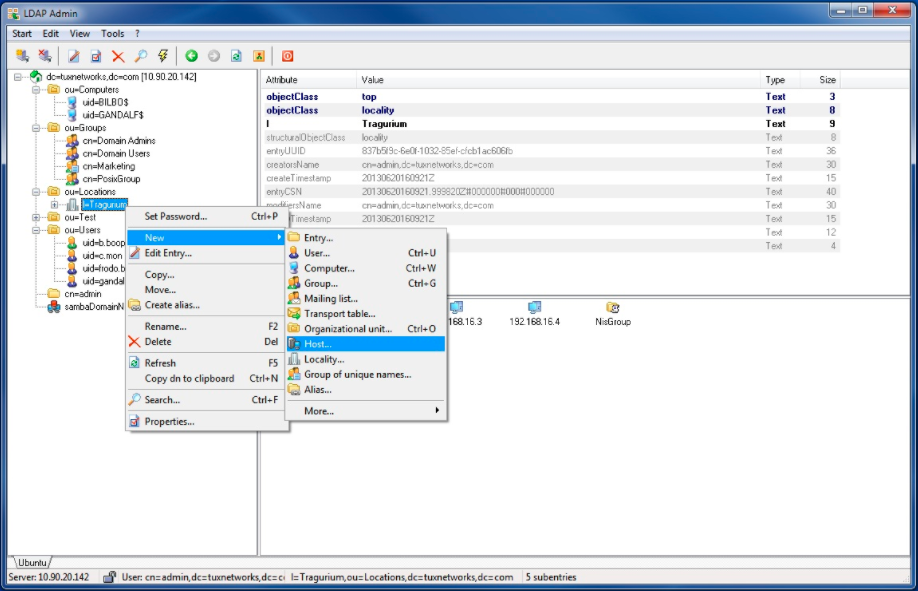 Windows 下免费的 LDAP 客户端管理工具 LDAP Admin