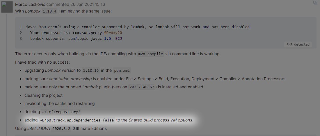 IDEA2023 项目编译抛出 Lombok supports: sun/apple javac 1.6, ECJ 错误