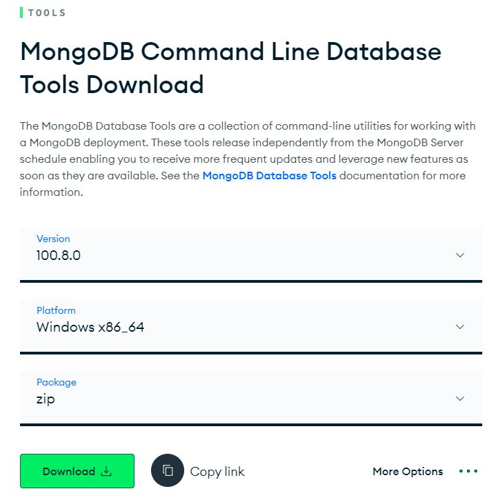 MongoDB 备份与恢复