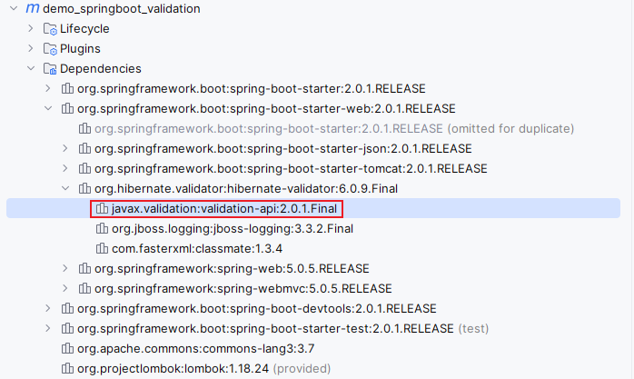 javax.validation 与 Spring Boot 集成