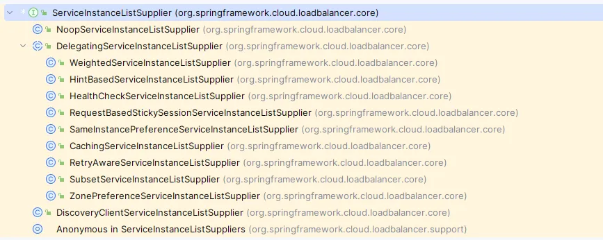 ServiceInstanceListSupplier 接口