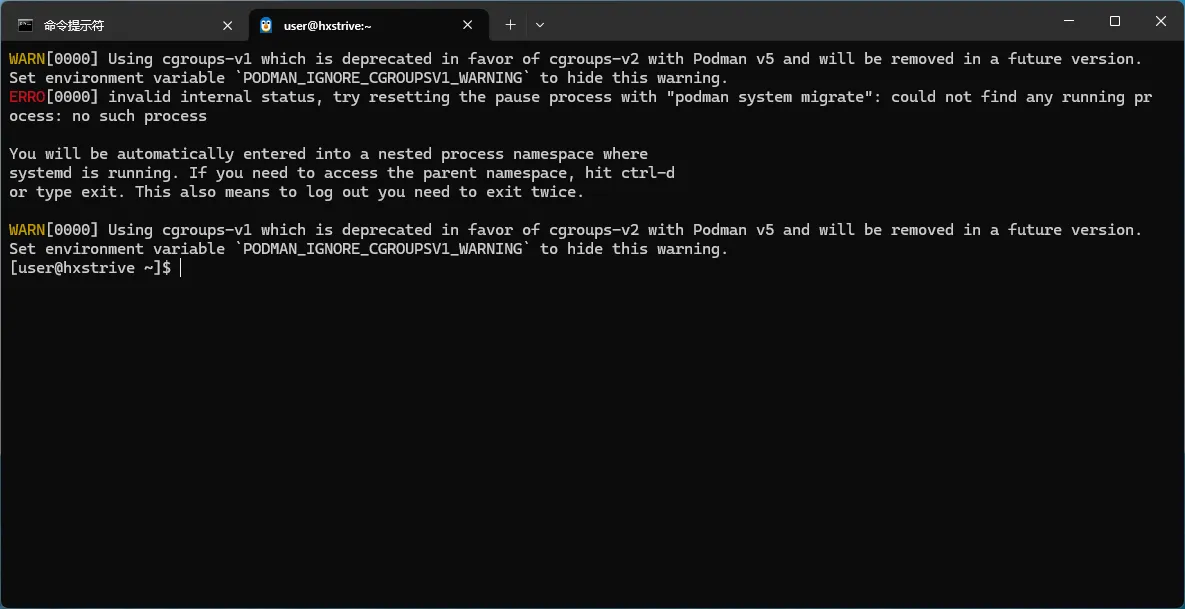 Podman 在 Windows 环境配置国内源