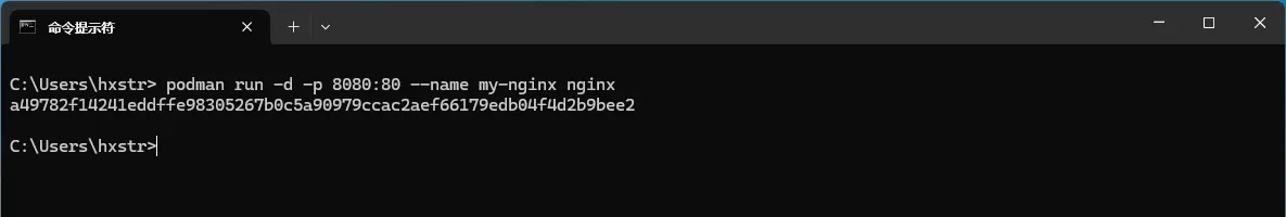 Podman 创建启动容器